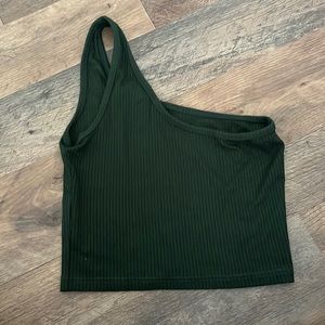 One shoulder crop top